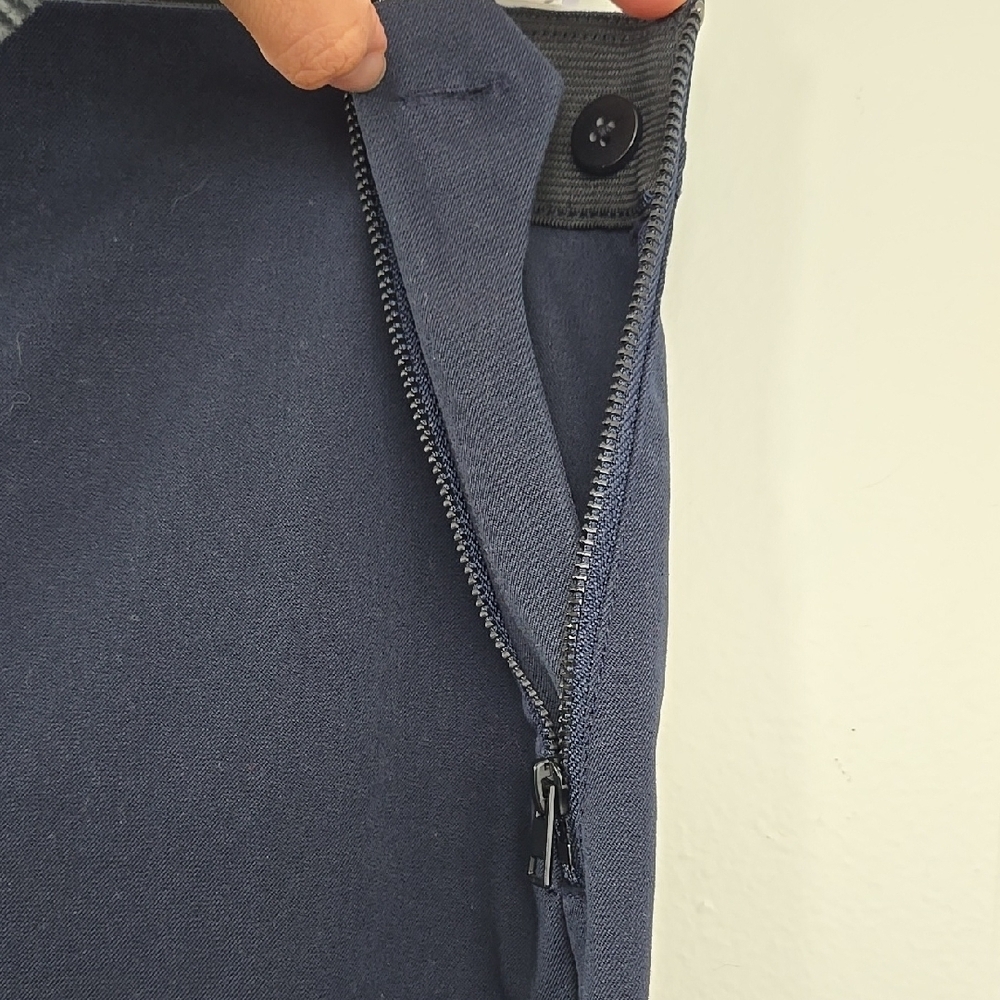 EVERLANE The Bi-Stretch Work Pant | Navy Size 12 - Picture 9 of 13